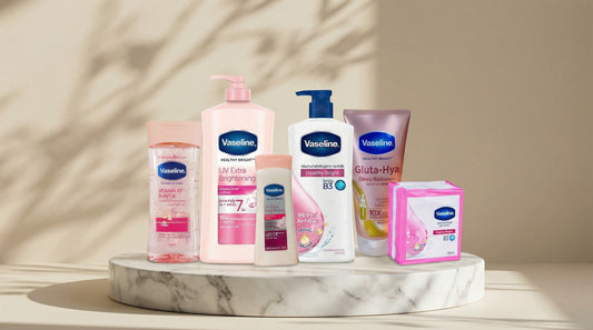 Vaseline UV Extra Brightening Set – 6-in-1 Skincare Kit for Face & Body