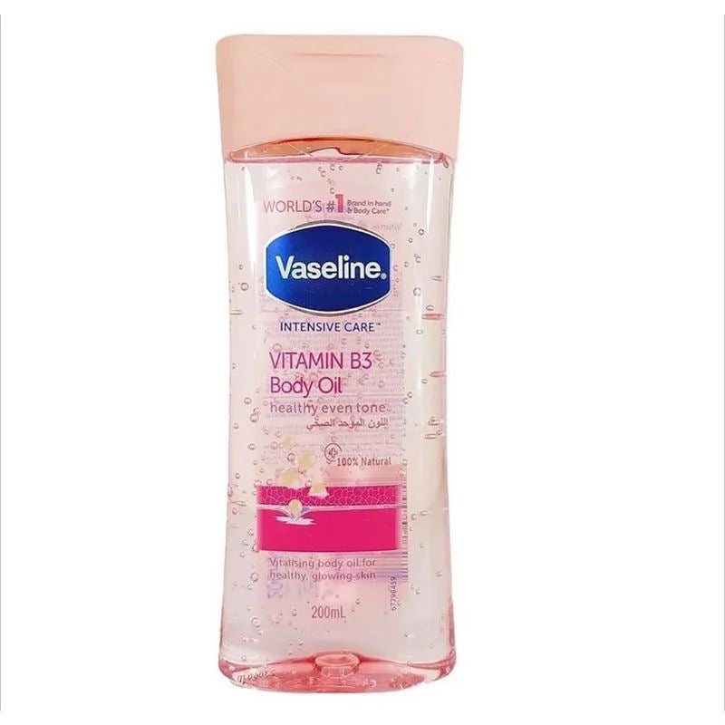 Vaseline pink Vitamin B3 Body Oil( 200ml )– Hydrating & Brightening Body Oil 1 per unit