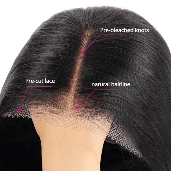 13x4 HD Lace Frontal Deep Wave Wig - 210% Density - 16" - GLUELESS