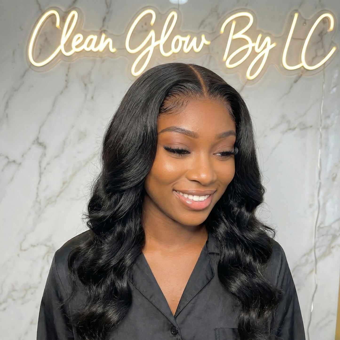 "Ready-to-Wear 16 inch HD Body Wave Frontal Wig. ✨